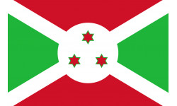 Drapeau Burundi - 15x10 cm - Sticker/autocollant