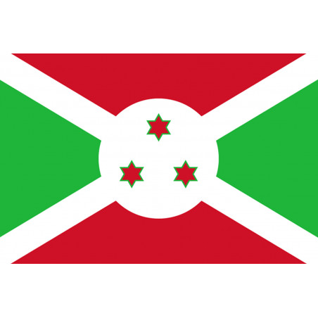 Drapeau Burundi - 15x10 cm - Sticker/autocollant