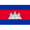 Drapeau Cambodge - 19.5x13 cm - Sticker/autocollant