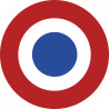 drapeau aviation Française - 10cm - Sticker/autocollant