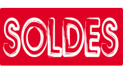 SOLDES R4 - 20x9cm - Sticker/autocollant