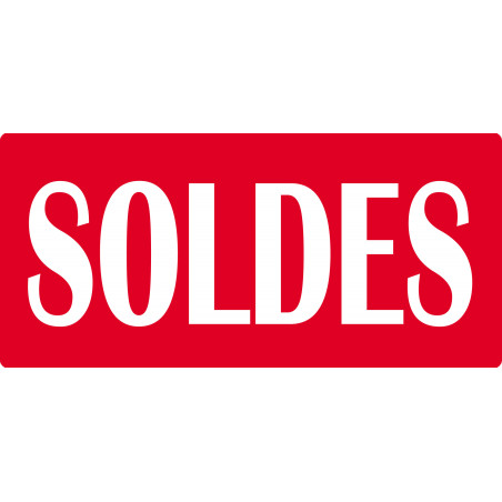 SOLDES R7 - 30x14cm - Sticker/autocollant