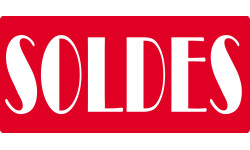 SOLDES R8 - 20x9cm - Sticker/autocollant