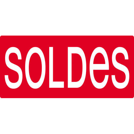 SOLDES R10 - 20x9cm - Sticker/autocollant