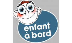 enfant à bord gars - 15x13,5cm - Sticker/autocollant