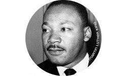 martin Luther king - 20cm - Sticker/autocollant