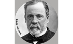 Louis Pasteur (10x10cm) - Sticker/autocollant