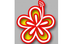 Repère fleur 21 - 10cm - Sticker/autocollant