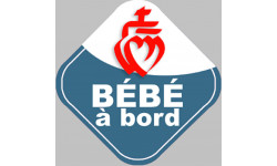 bébé à bord vendéen - 10cm - Sticker/autocollant