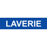 LAVERIE bleu - 29x7cm - Sticker/autocollant