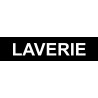 LAVERIE noir - 29x7cm - Sticker/autocollant