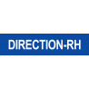 DIRECTION RH bleu - 29x7cm - Sticker/autocollant