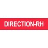 DIRECTION RH rouge - 15x3,5cm - Sticker/autocollant