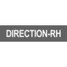 DIRECTION RH gris - 29x7cm - Sticker/autocollant