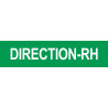 DIRECTION RH vert - 15x3,5cm - Sticker/autocollant