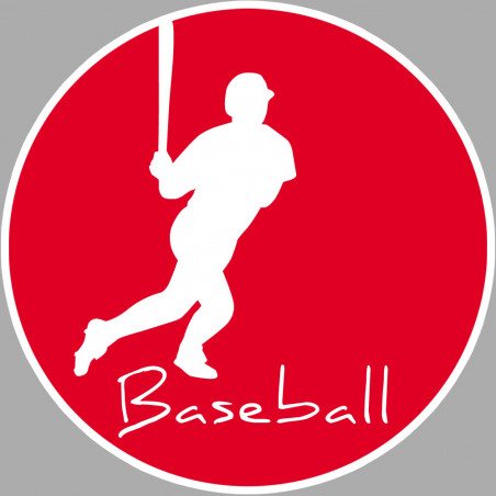 Baseball 2 - 10cm - Sticker/autocollant