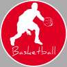 Basketball dribble - 15cm - Sticker/autocollant