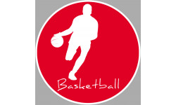 Basketball silhouette - 15cm - Sticker/autocollant