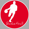 Basketball silhouette - 20cm - Sticker/autocollant