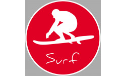 Surf - 10cm - Sticker/autocollant