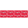 Fragile - 8 autocollants 6x3cm - Sticker/autocollant