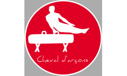 Cheval d'arçons - 5cm - Sticker/autocollant