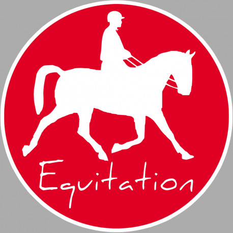 Équitation - 15cm - Sticker/autocollant