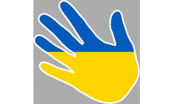 Ukraine main - 5x5cm - Sticker/autocollant