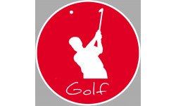 golf tir - 5cm - Sticker/autocollant