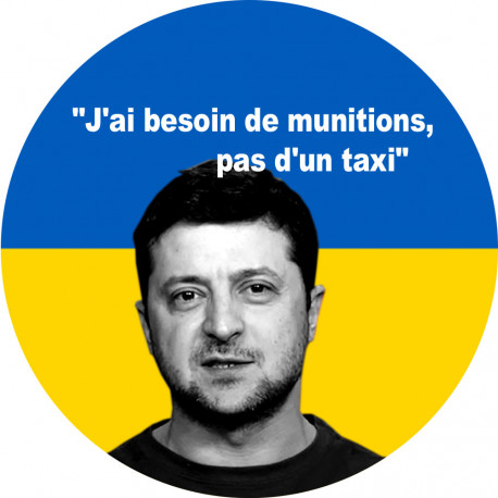 Volodymyr Zelensky - 10cm - Sticker/autocollant