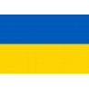 Drapeau Ukraine - 15x10cm - Sticker/autocollant