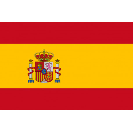 Drapeau Espagne - 19.5 x 13 cm - Sticker/autocollant