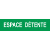 ESPACE  DÉTENTE vert - 29x7cm - Sticker/autocollant