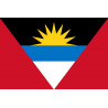 Drapeau Antigua and Barbuda - 19.5x13cm - Sticker/autocollant