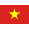 Drapeau Viet Nam - 19.5x13cm - Sticker/autocollant