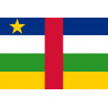 Drapeau République centrafricaine - 19.5x13cm - Sticker/autocollant