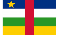 Drapeau République centrafricaine - 5x3,3cm - Sticker/autocollant