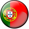 drapeau Portugais rond - 10cm - Sticker/autocollant