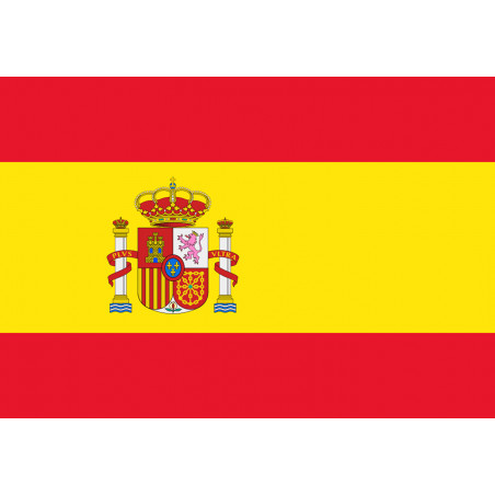 drapeauEspagne - 15x10cm - Sticker/autocollant