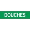 DOUCHES vert - 29x7cm - Sticker/autocollant