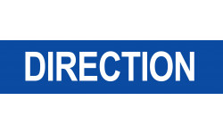 DIRECTION bleu - 29x7cm - Sticker/autocollant