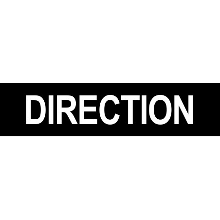 DIRECTION noir - 15x3.5cm - Sticker/autocollant