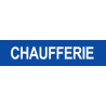 CHAUFFERIE BLEU - 15x3.5cm - Sticker/autocollant