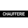 CHAUFFERIE NOIR - 29x7cm - Sticker/autocollant