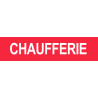 CHAUFFERIE ROUGE - 29x7cm - Sticker/autocollant