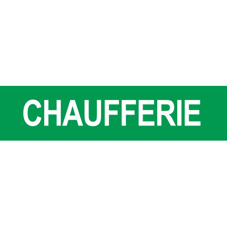 CHAUFFERIE VERT - 15x3.5cm - Sticker/autocollant