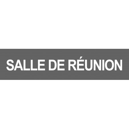 SALLE DE REUNION GRIS - 15x3.5cm - Sticker/autocollant