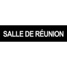 SALLE DE REUNION NOIR - 15x3.5cm - Sticker/autocollant