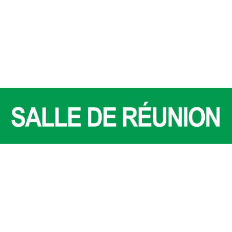 SALLE DE REUNION VERT - 29x7cm - Sticker/autocollant