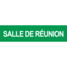 SALLE DE REUNION VERT - 15x3.5cm - Sticker/autocollant